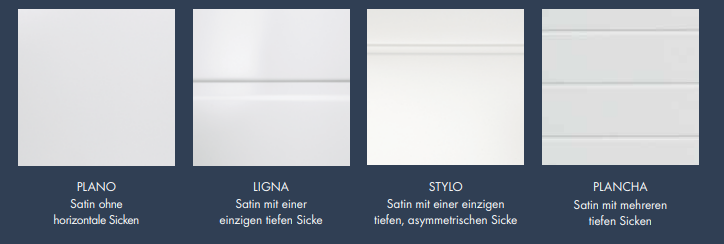 Satin, glatte Oberfläche 